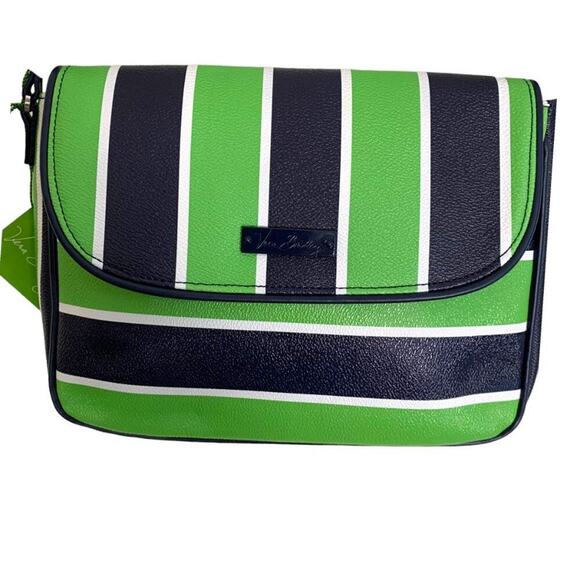 NWT Vera Bradley Flap Crossbody Lucky Stripe Shoulder Strap Handbag - Picture 4 of 14